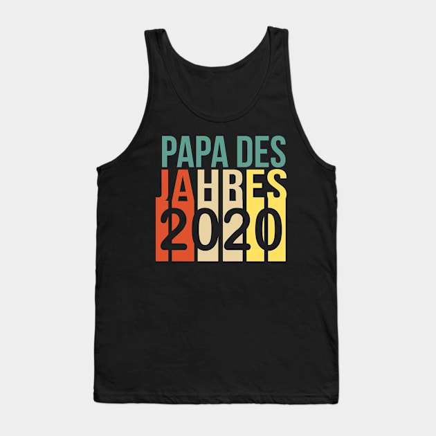 Papa des Jahres 2020 retro Tank Top by HBfunshirts